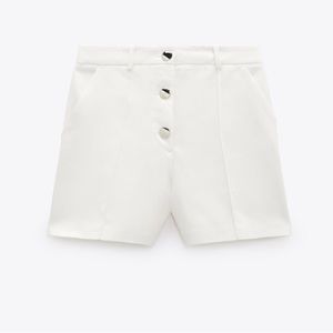 ZARA oyster white Bermuda shorts size extra small